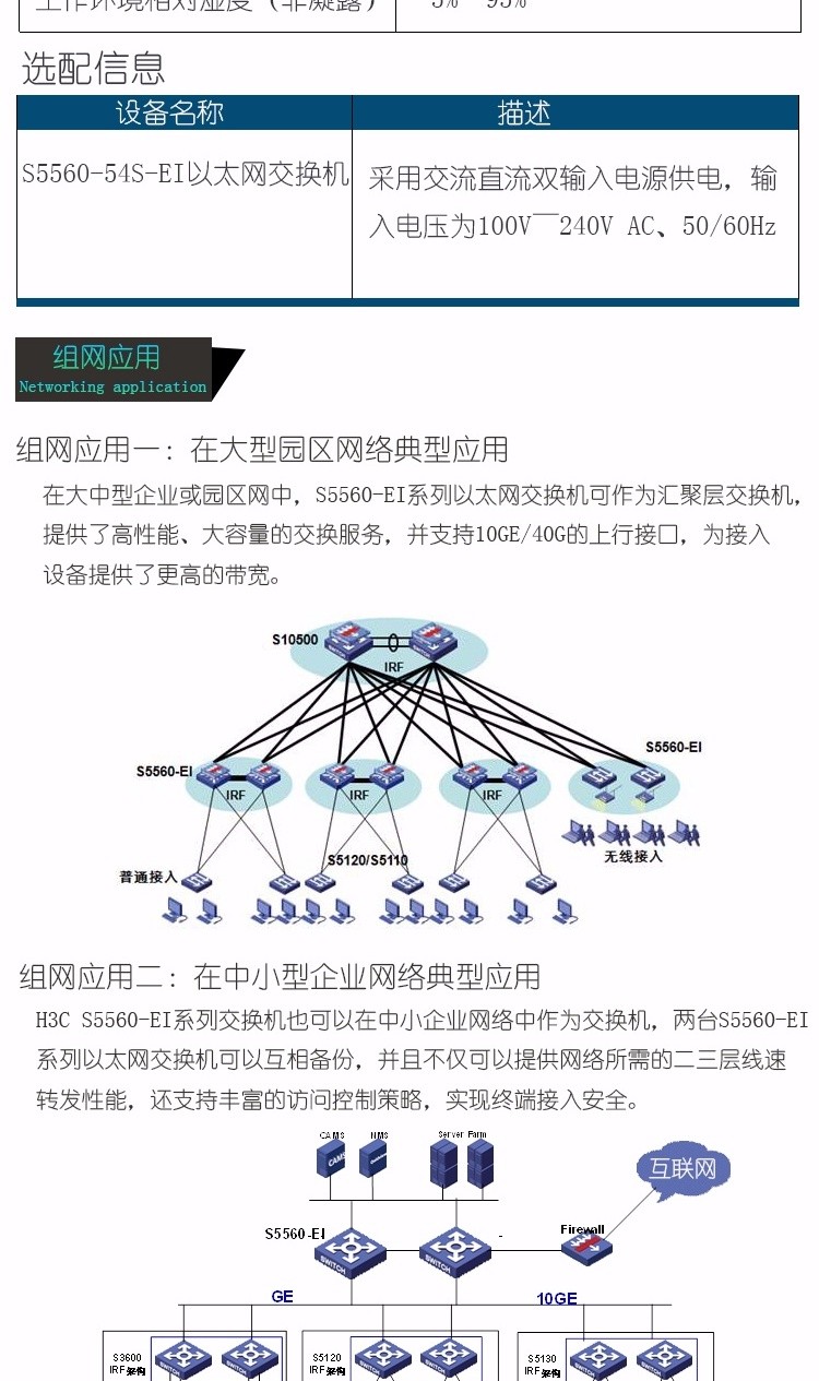 華三 54口千兆智能三層以太網(wǎng)交換機