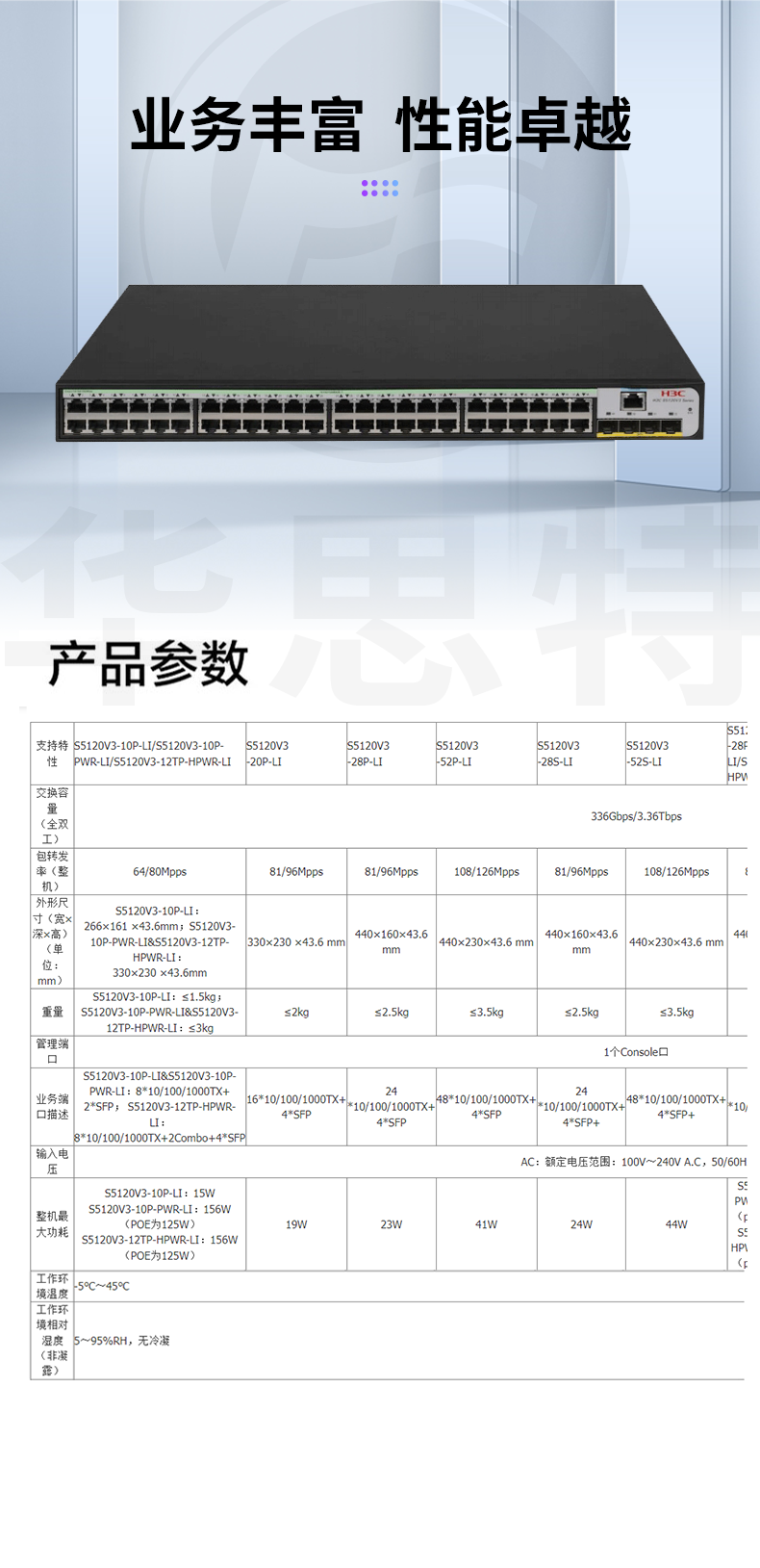 H3C交換機(jī) LS-5120V3-52S-LI